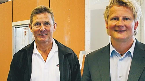 Ove Carlenskog och den nytillträdde försäljningschefen Staffan Pettersson ser ljust på framtiden.