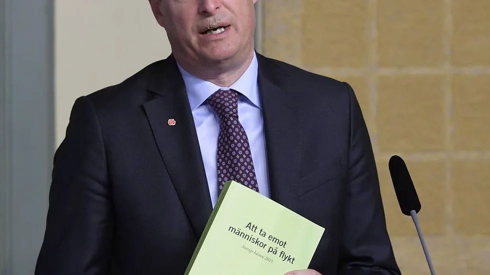 Inrikesminister Ygeman. Har en del att jobba med framöver.