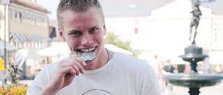 Mathias nära svenskt rekord