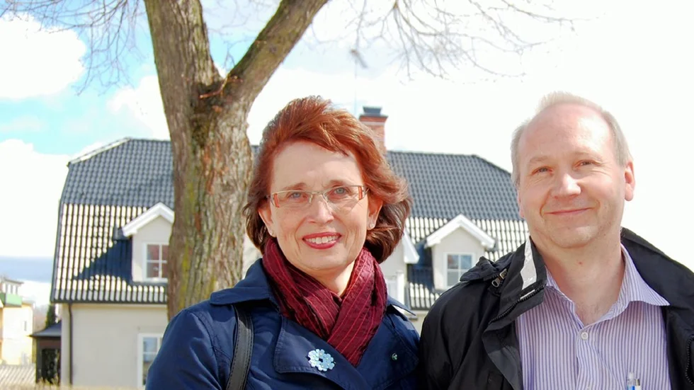 Gudrun Brunegård och Torbjörn Sandberg (KD). Foto: Arkiv