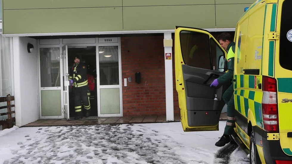 Rullator. En man fick hjälpas loss ur sin rullator på förmiddagen.