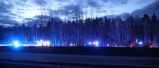 Förare till sjukhus efter rådjurskrock på E4
