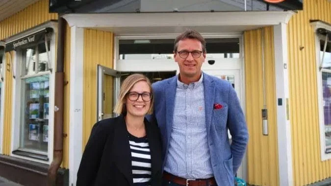 Greta Wimander, Go Business, och Thomas Nordberg, Sparbanken Nord.