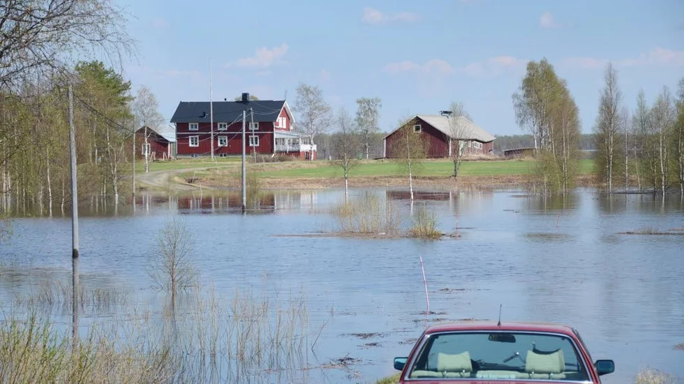 Högt vatten utanför Kukkola