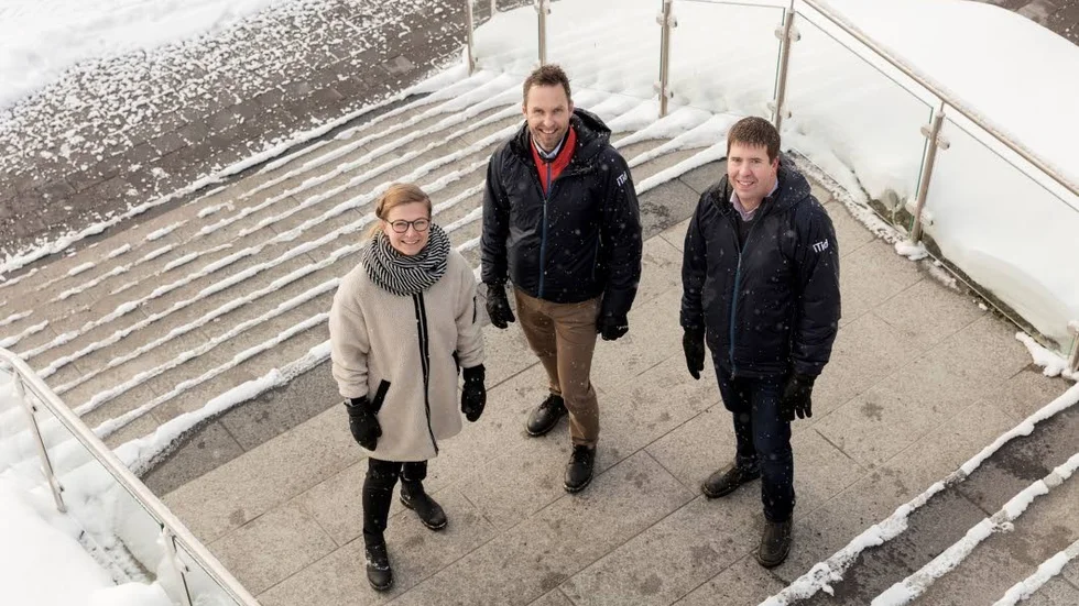 Pernilla Lirell, kontorsansvarig på Itids nya kontor i Skellefteå, Anders Sörqvist, marknadsansvarig och Fredrik Johansson, vd på Itid.