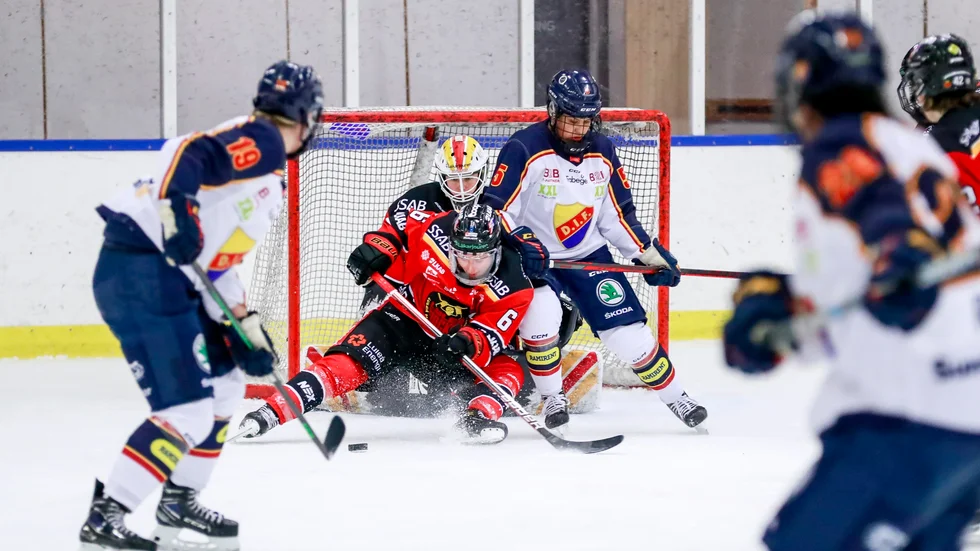Jenni Hiirikoski och Luleå Hockey/MSSK sattes under hård press i den avgörande kvartsfinalen, men det blev seger och nu väntar Linköping.