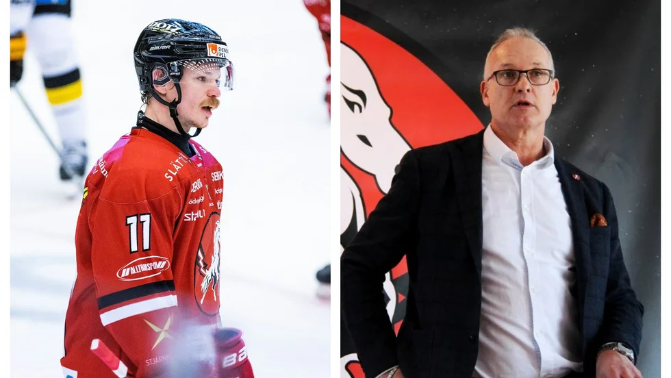Rihards Marenis och Rickard Rauge.
