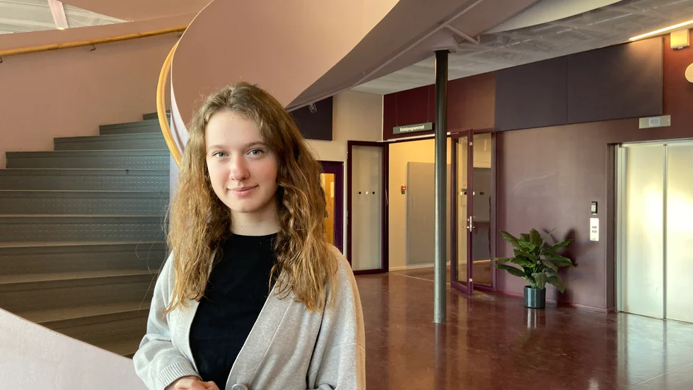 Ukrainska Daria Prokopalo var på semester i Sverige. Nu börjar hon på Nyköpings gymnasium.