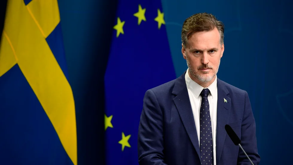 Finansmarknadsminister Max Elger är orolig för fastighetssektorns sårbarhet. Arkivbild.