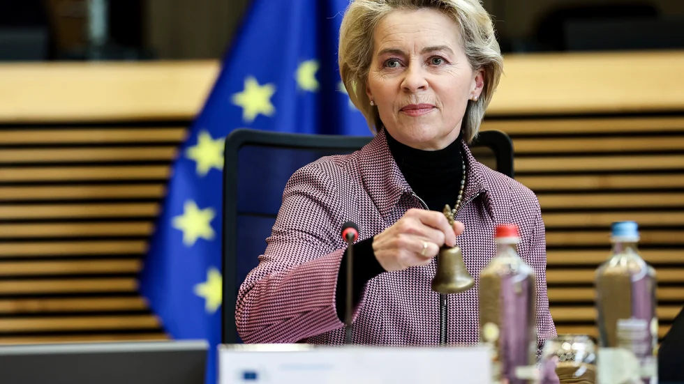 EU-kommissionens ordförande Ursula von der Leyen föreslår nya sanktioner mot Ryssland. Arkivfoto.