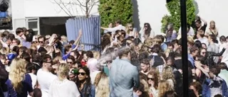 Humöret i topp på champagnegalopp