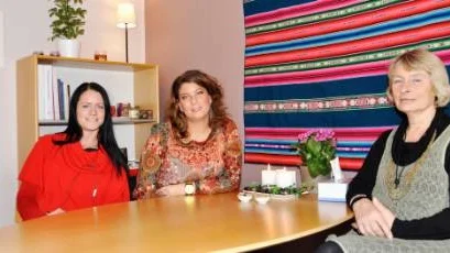 Nathalie Grees, lots , Magdalen Al-Masri, projektledare och Gea Elvingsson, lots.