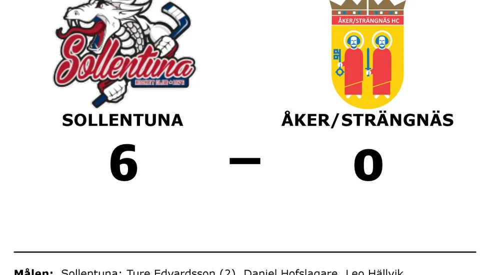Sollentuna HC vann mot Åker/Strängnäs HC