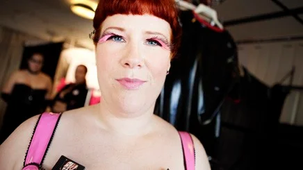 Barbro Bornsäter Mellvin mannekängade.
