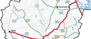 Sänkt fart på vägarna i höst