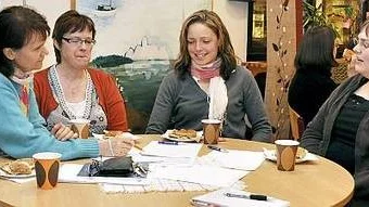 Karin Andersson, Britt-Marie Hedlund, Jenniemy Borgman och Caroline Öhberg deltog i kursen.