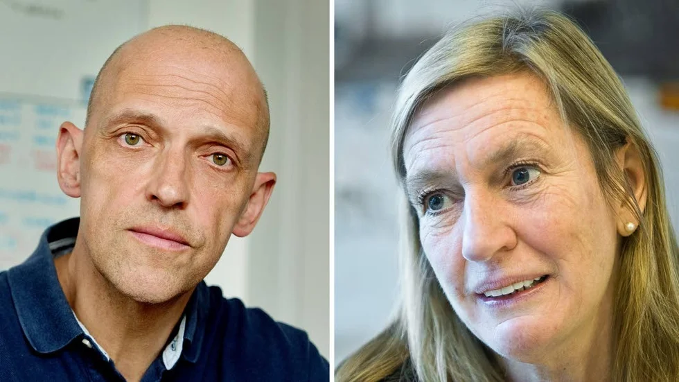 Lokalpolisområdeschef Jale Poljarevius och regionpolischef Carin Götblad.