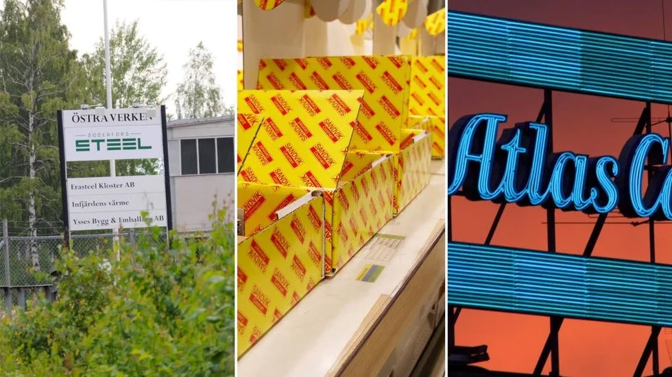 Söderfors Steel, Sandvik Coromant och Atlas Copco.