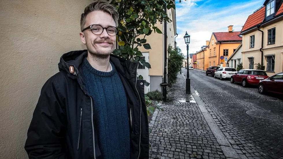 Simon Fagerlund, ordförande i föreningen MÄN (för jämställdhet) Uppsala som fick tillströmning efter #metoo-kampanjen 2017.