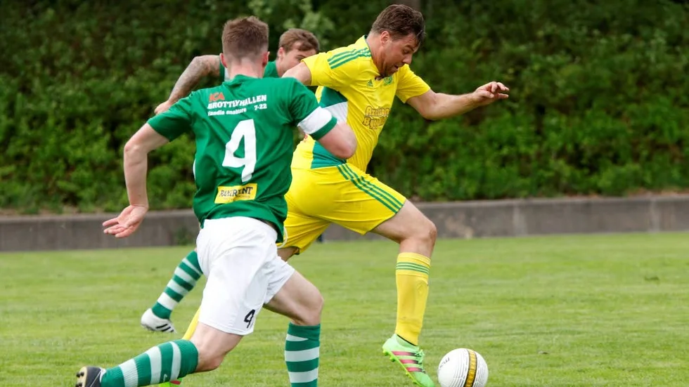Målskytt. Henrik "Södra" Jowilin gjorde Trögds mål i 1–1-matchen mot Trikadien.