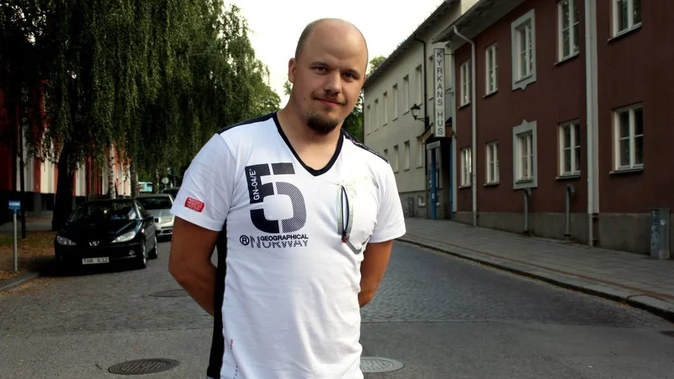 Uthängd. Oscar Widman tycker att det är viktigt att anmäla brott.