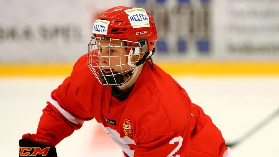 Jakob Ragnarsson under ett av sina framträdanden i A-laget.
