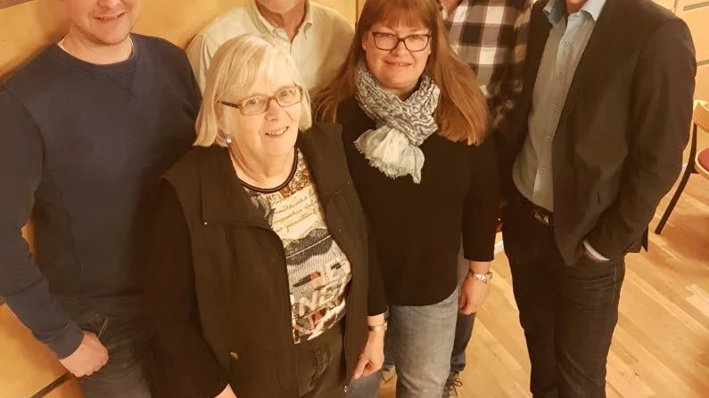 Kim Jämsä, Agneta Malmgren, Ingvar Magnusson, Agneta von Schoting, Johnny Karlsson och Anders Wikman är partitopparna.
