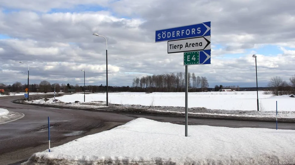 Butiker. Ytterligare butiker vill etablera sig i Siggbo-området i Tierps tätort (bakom skylten).