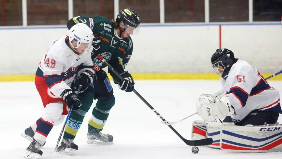 Målskytt. Daniel Andersson gjorde ESK:s mål mot Forshaga.