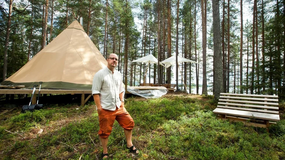 Turistföretagaren Fredrik Broman har många planer för sommaren.