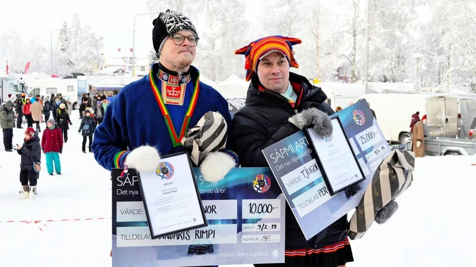Ánndaris Rimpi och Per-Stefan Idivuoma var några av de som vann.