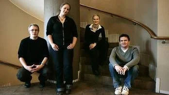 David Persson, Therese Johansson, Karin Stålberg och Fredrik Storm deltar i Inspark, en del av Projekt Robin som ska hjälpa ungdomar att söka jobb och bygga upp ett kontaktnät.