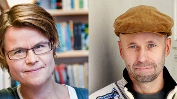 Författarna Anna Ehn och Johan Theorin deltar i samtalet.