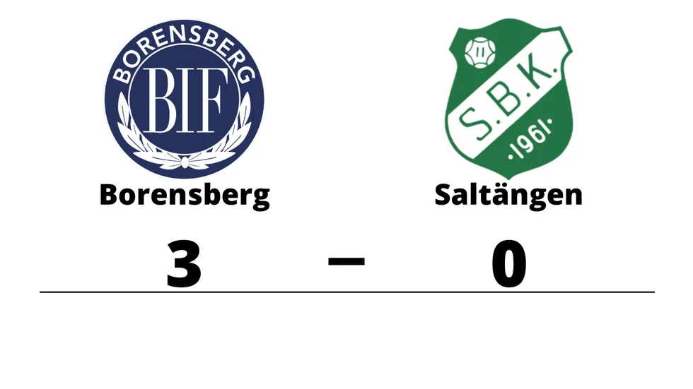 Borensbergs IF FK vann mot Saltängens BK