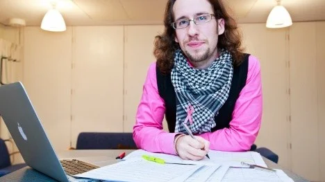 David Saulescos arbetsredskap när han komponerar är papper, penna, och dator. "Kanske gör jag en uppföljare till juloratoriet med Koranen som utgångspunkt", säger han.