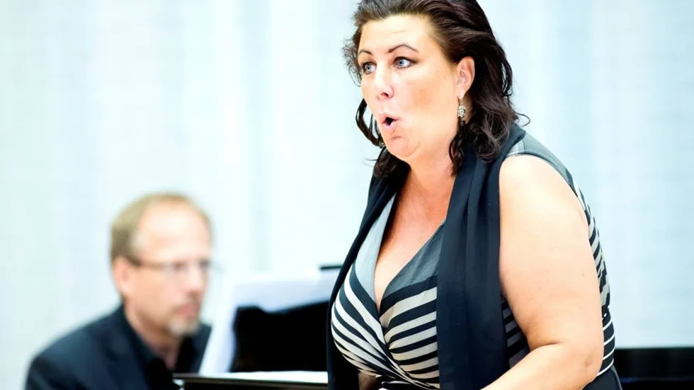 Eva Rydén sjöng bland annat Griegsånger som hennes mentor Birgit Nilsson uppmanat henne att ”sätta fart på röst och kondition” med.?foto: erik westergren