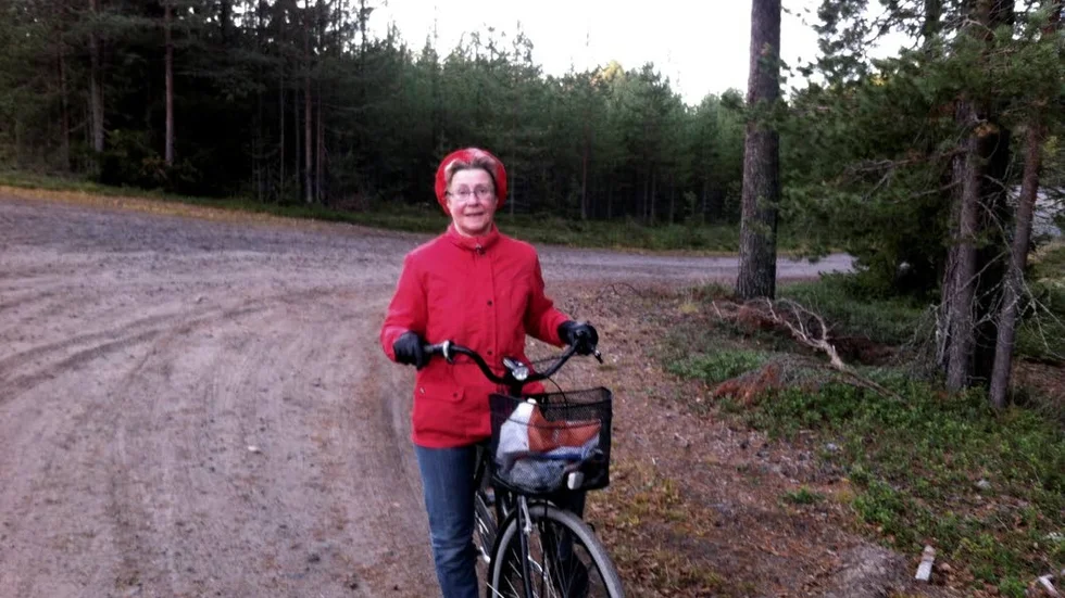 Helén Lindbäck. "Motionens betydelse i mitt liv, det är att få mig på gott humör", säger hon.