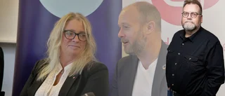 "Företrädare för S och M såg i det närmaste förälskade ut under sin första presskonferens"