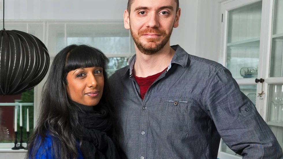 Eva Stenström tillsammans med maken Kristian.