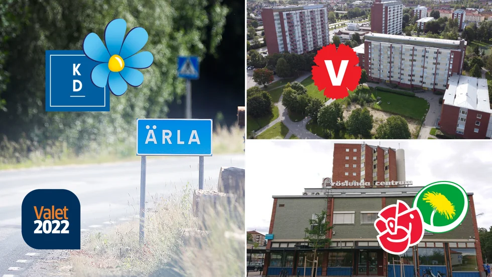 Fröslunda, Årby och Ärla. Tre områden i Eskilstuna kommun med skiftande partifärger. Vi har tittat närmare på var de olika partierna fick som störst stöd i gårdagens val. 