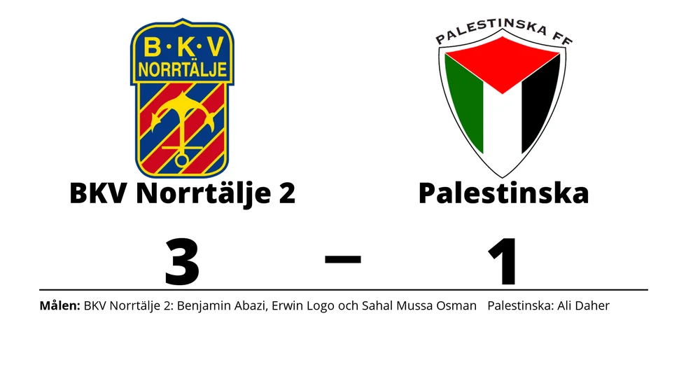 BKV Norrtälje 2 vann mot Palestinska FF