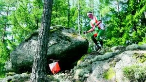 Mats Röjgård gjorde ett bra lopp och vann herrklassen på Kolmårdsträffen. Mats fru Jenny ville inte vara sämre och vann damklassen. Foto: Nils Sjödin