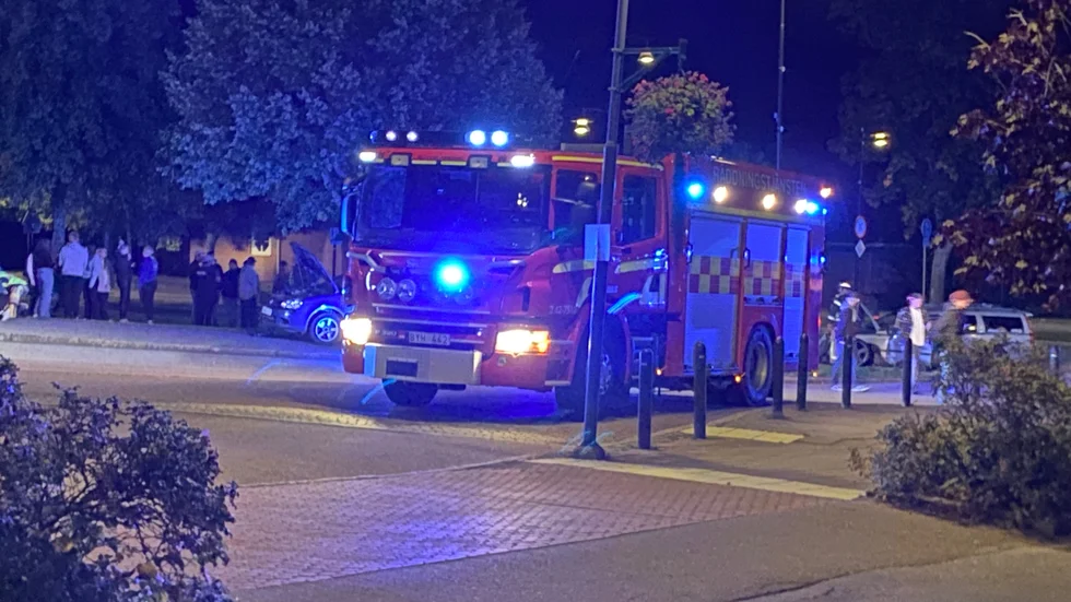 Olycka i Åtvidaberg under lördagskvällen.