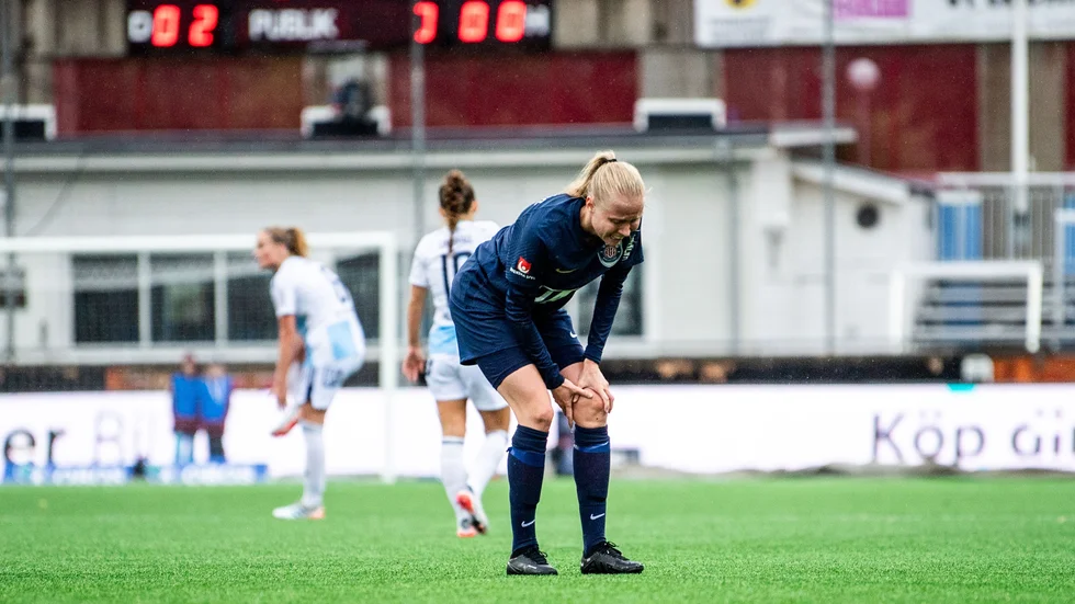Elin Rombings skada på vänsterknät kan göra att hon missar flera veckor av den återstående säsongen i Damallsvenskan.