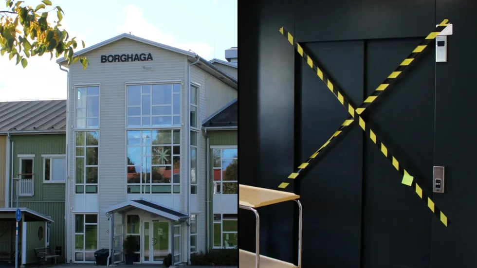 "De gamla är helt instängda när hissen inte fungerar. Man kunde ha skött det bättre när man byggde det här boendet", säger en anonym uppgiftslämnare till Vimmerby Tidning.