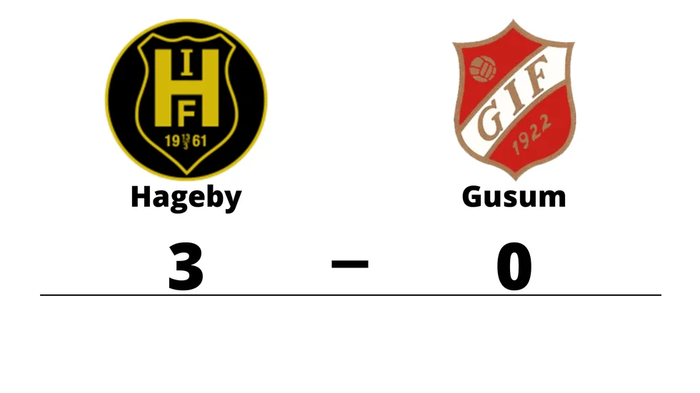 Hageby IF vann mot Gusums IF