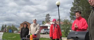 Trevlig stund vid öppna elden
