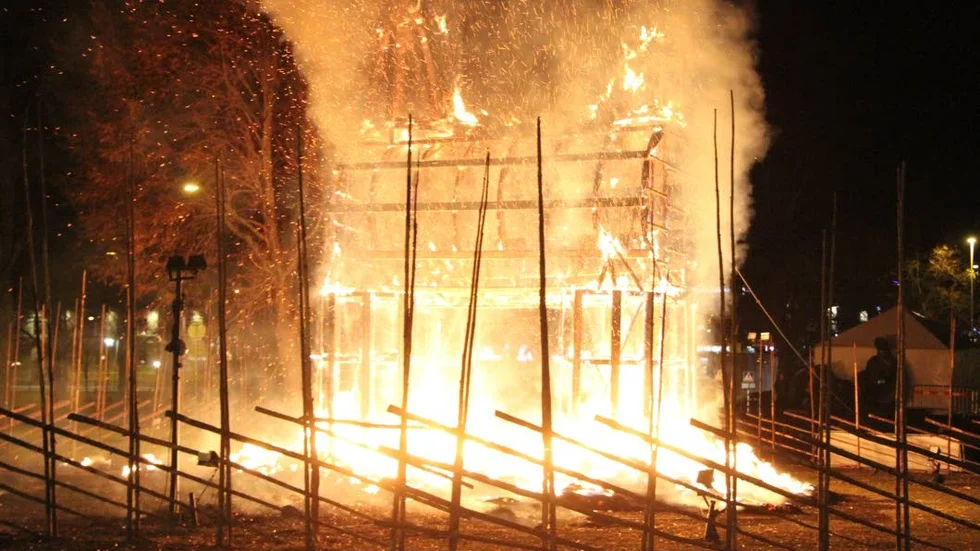 Gävlebocken brann på invigningsdagen. Arkivbild.