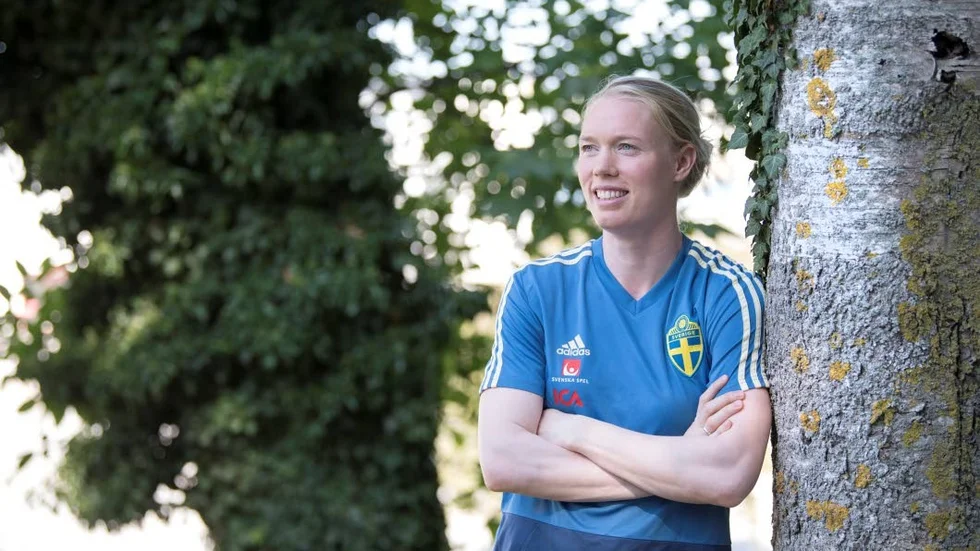 VISBY 20190827
Målvakt Hedvig Lindahl fotograferad vid spelarhotellet under dagens pressträff med damfotbollslandslaget inför kommande em-kvalmatch mot Lettland.
Foto: Fredrik Sandberg / TT / kod 10080