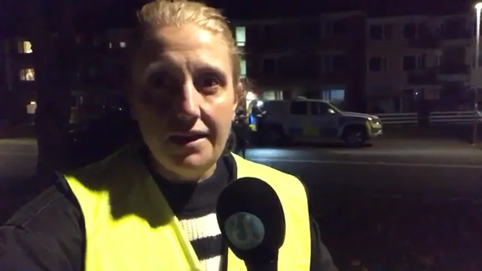 UNT:s reporter Anna Ludvigsson rapporterade direkt från platsen för det misstänkta mordförsöket i Gränby.
